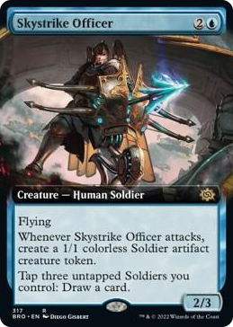 0317 Skystrike Officer (Extended Art) R The Brothers' War