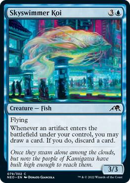 0079 Skyswimmer Koi C Kamigawa: Neon Dynasty