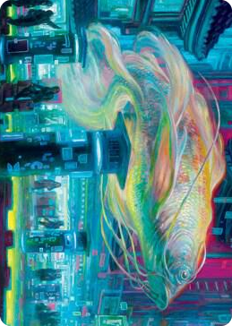 0003 Skyswimmer Koi Art Card S Art Series: Kamigawa: Neon Dynasty