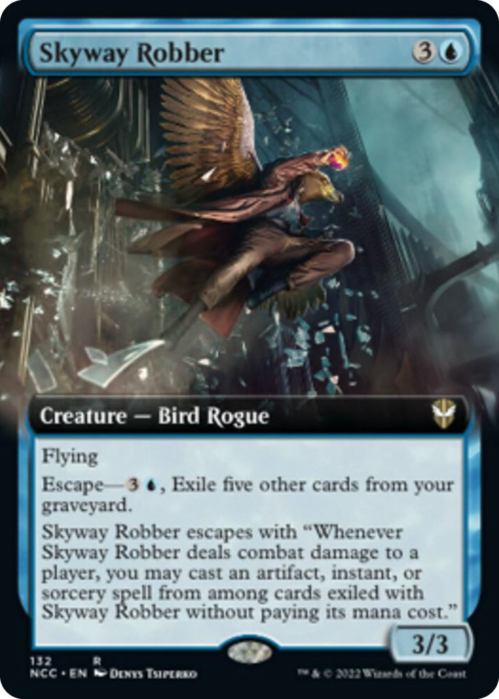 0132 Skyway Robber (Extended Art) R Commander: Streets of New Capenna
