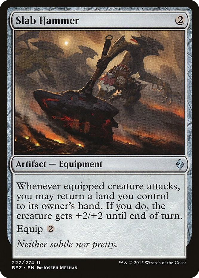 Slab Hammer #227 U - Battle for Zendikar Pokemon card