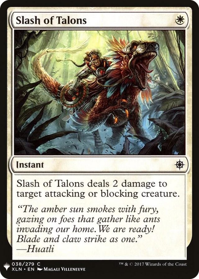 0038 Slash of Talons C The List Reprints
