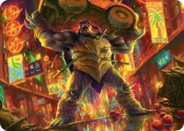 0010 Slash, Reptile Rampager Art Card S Art Series: Teenage Mutant Ninja Turtles