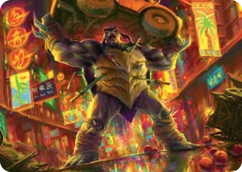 0010 Slash, Reptile Rampager Art Card S Art Series: Teenage Mutant Ninja Turtles