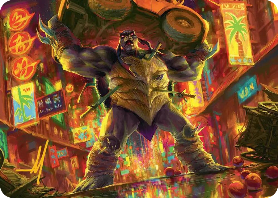 0010 Slash, Reptile Rampager Art Card (Gold-Stamped Signature) S Art Series: Teenage Mutant Ninja Turtles
