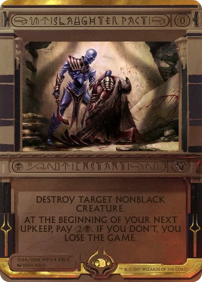 Slaughter Pact #44 M - Masterpiece Series: Amonkhet Invocations Pokemon card
