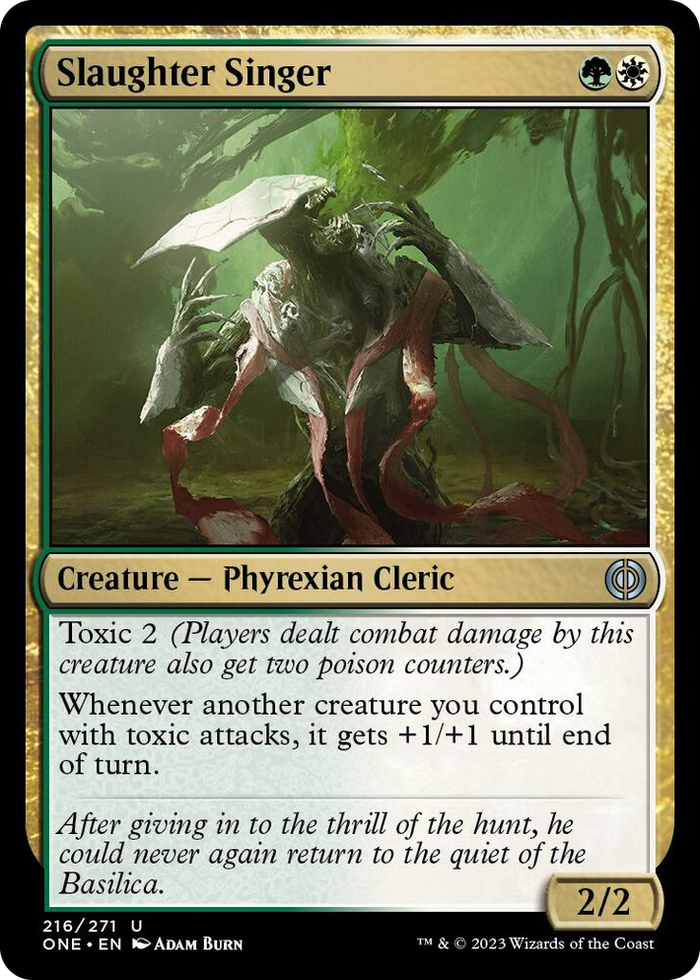 Slaughter Singer #216 U - Phyrexia: All Will Be One Pokemon card