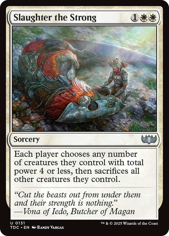0131 Slaughter the Strong U Commander: Tarkir: Dragonstorm