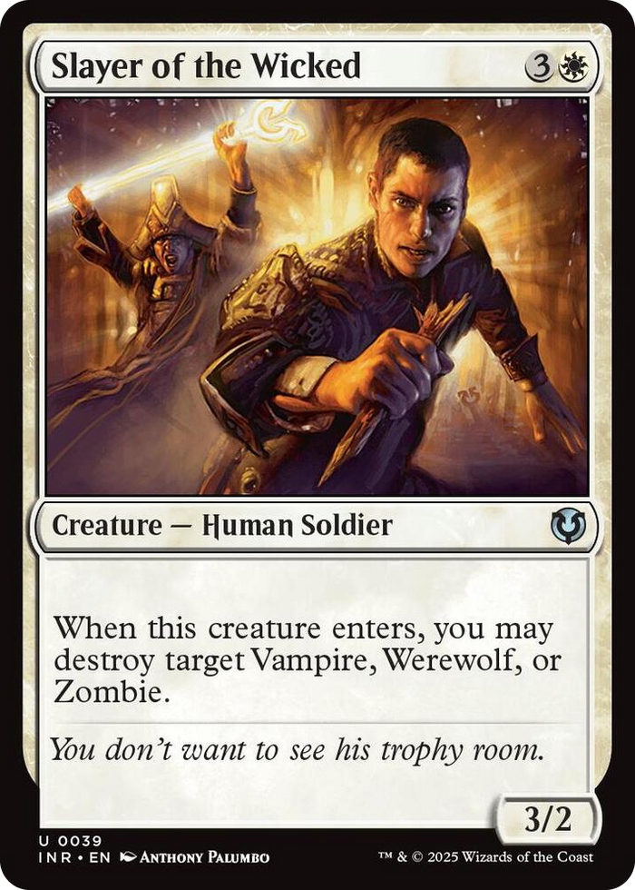 Slayer of the Wicked #39 U - Innistrad Remastered Pokemon card
