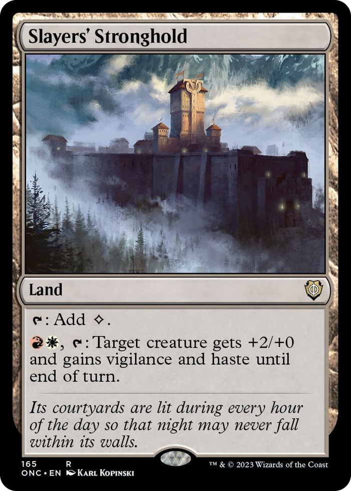 Slayers' Stronghold #165 R - Commander: Phyrexia: All Will Be One Pokemon card