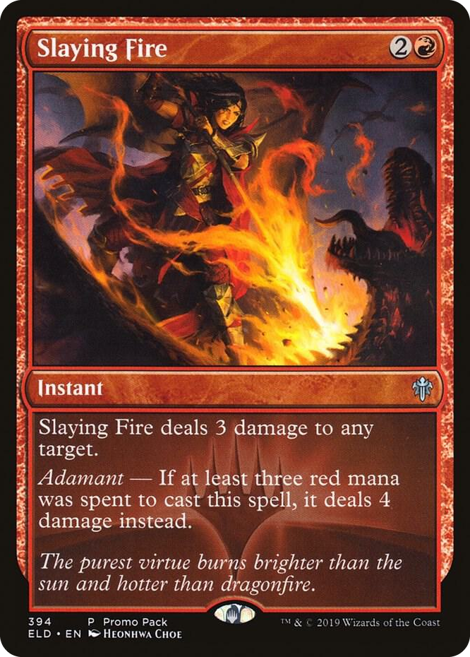 0394 Slaying Fire P Promo Pack: Throne of Eldraine
