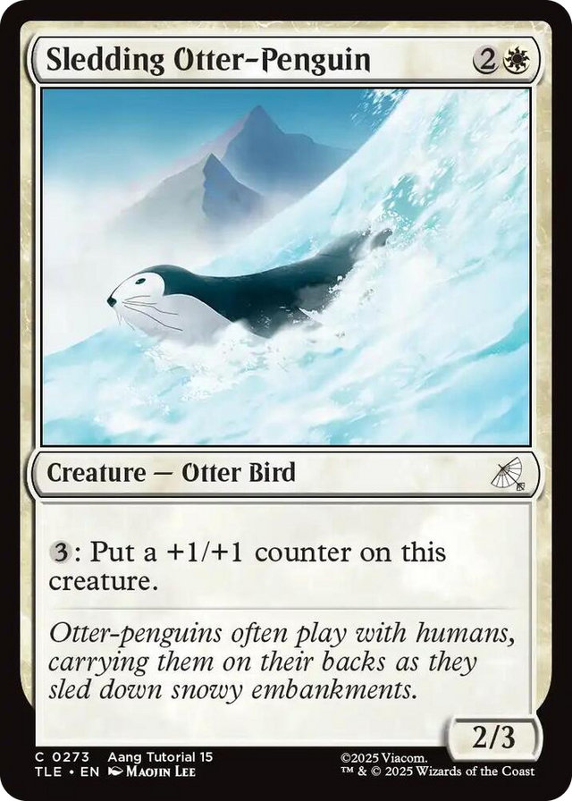 0273 Sledding Otter-Penguin (0273) C The Last Airbender: Eternal-Legal