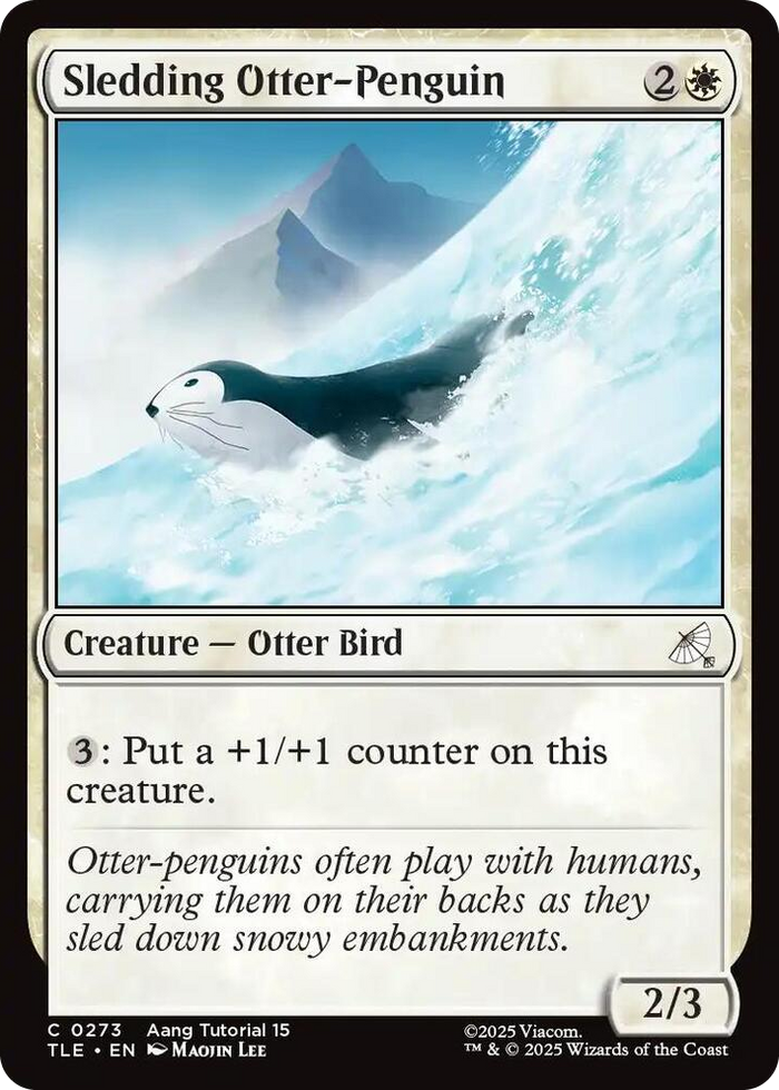 Sledding Otter-Penguin (0273) #273 C - The Last Airbender: Eternal-Legal Pokemon card