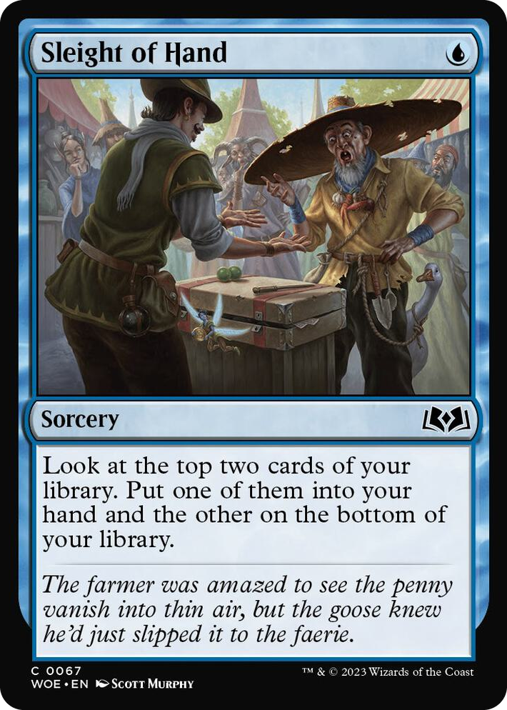 0067 Sleight of Hand C Wilds of Eldraine