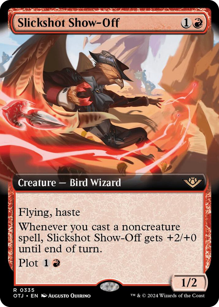 Slickshot Show-Off (Extended Art) #335 R - Outlaws of Thunder Junction Pokemon card
