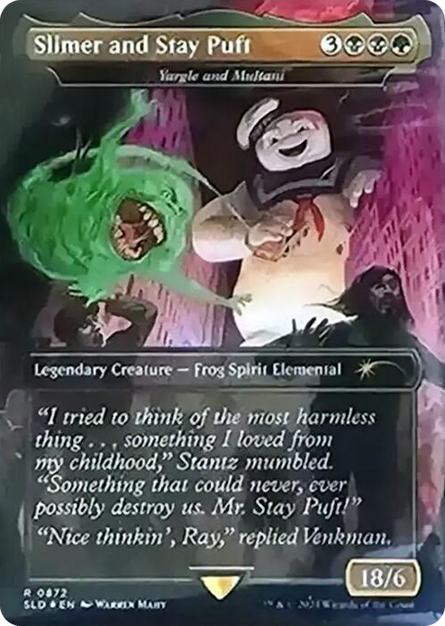 Slimer and Stay Puft - Yargle and Multani (Rainbow Foil) #872 R - Secret Lair Drop Series Pokemon card