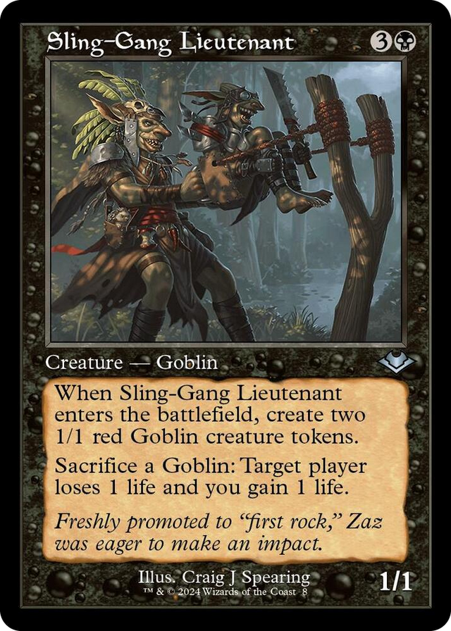 0008 Sling-Gang Lieutenant (Retro Frame) U Modern Horizons
