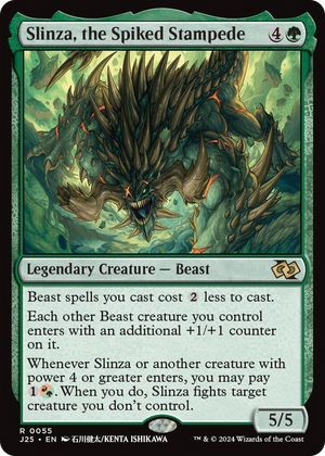 0055 Slinza, the Spiked Stampede (Anime) R Foundations Jumpstart