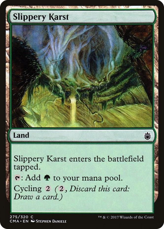 Slippery Karst #275 C - Commander Anthology Pokemon card