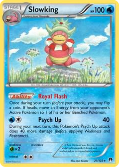 0021 Slowking - 21/122 (XY BREAKpoint) Rare Deck Exclusives