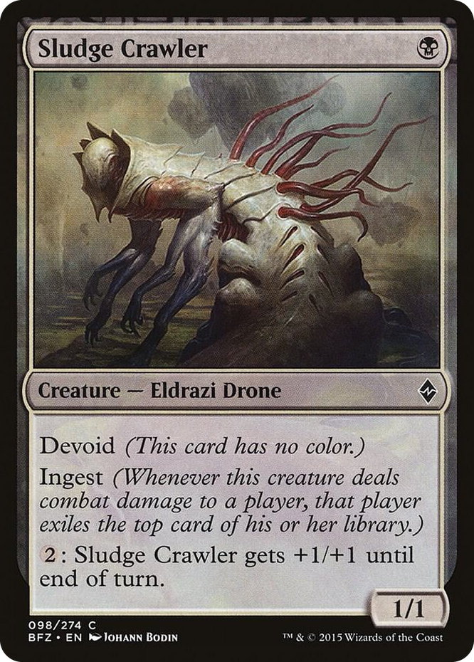 Sludge Crawler #98 C - Battle for Zendikar Pokemon card