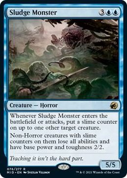 0076 Sludge Monster R Innistrad: Midnight Hunt