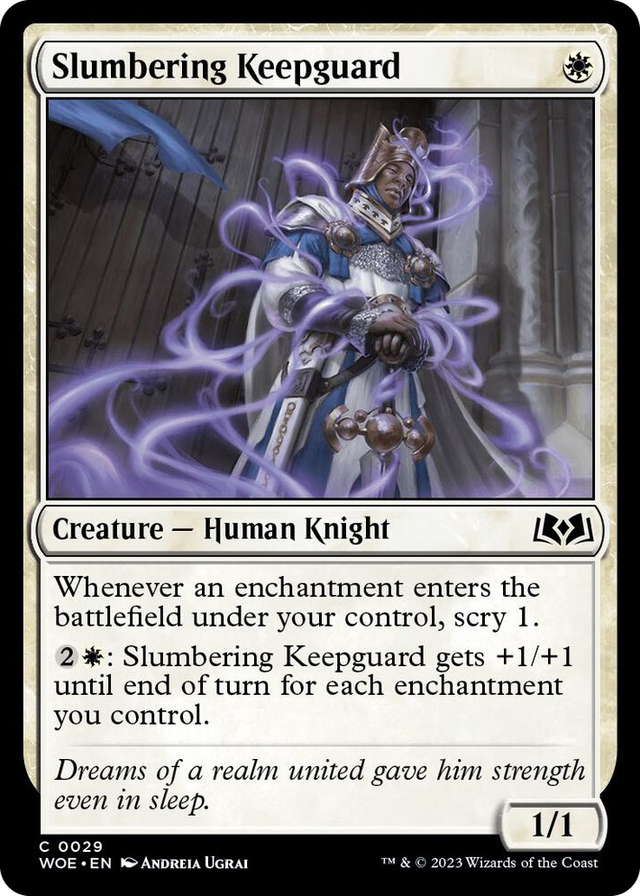 0029 Slumbering Keepguard C Wilds of Eldraine