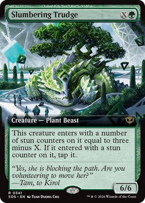 0341 Slumbering Trudge (Extended Art) R Secrets of Strixhaven