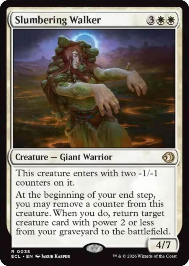 0035 Slumbering Walker R Lorwyn Eclipsed