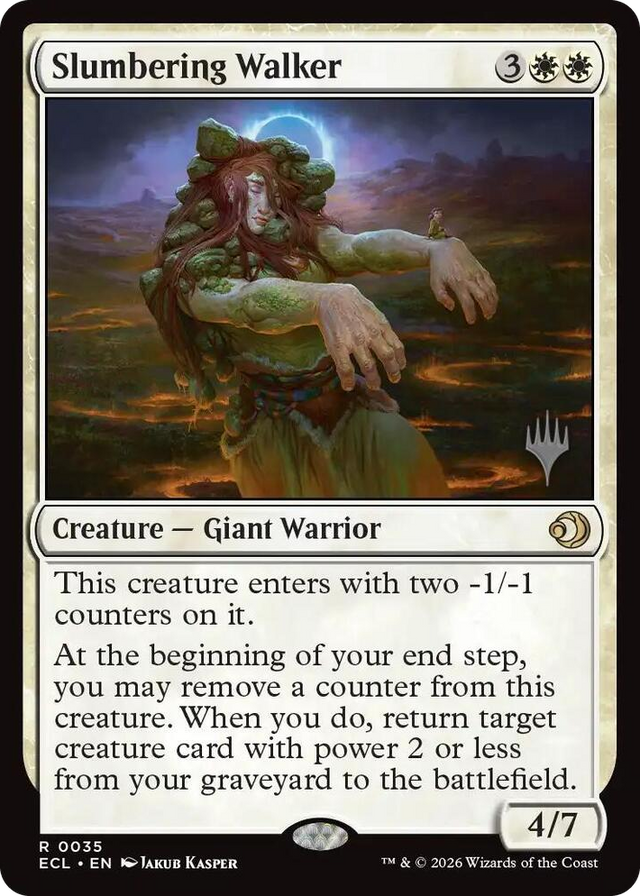 0035 Slumbering Walker R Promo Pack: Lorwyn Eclipsed