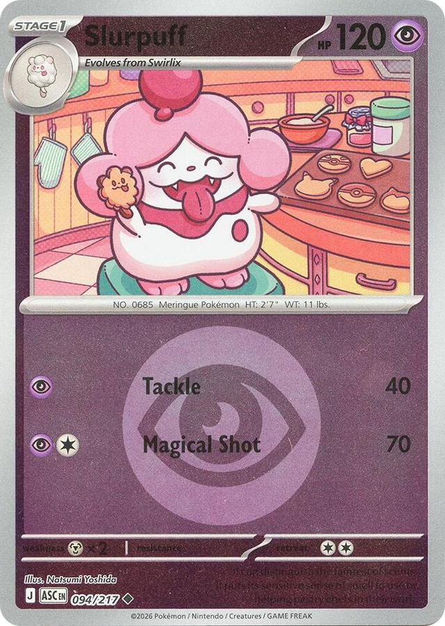 0094 Slurpuff - 094/217 (Energy Symbol Pattern) Uncommon Ascended Heroes