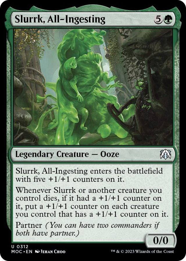 Slurrk, All-Ingesting #312 U - Commander: March of the Machine Pokemon card