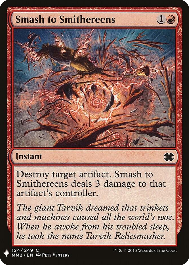 Smash to Smithereens #124 C - The List Reprints Pokemon card