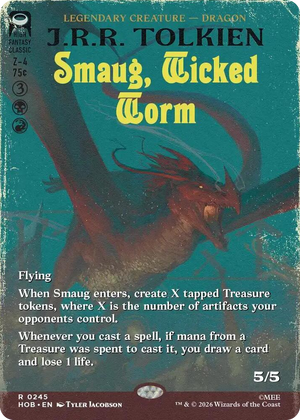 0245 Smaug, Wicked Worm (Borderless) R The Hobbit