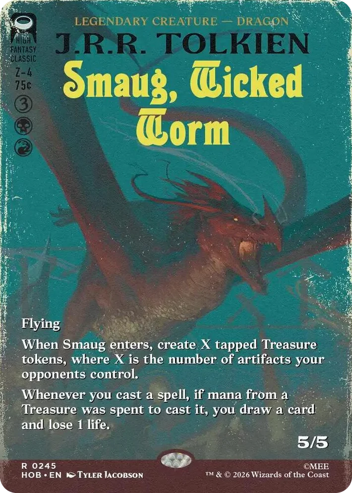 0245 Smaug, Wicked Worm (Borderless) R The Hobbit
