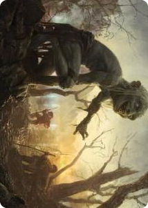 Smeagol, Helpful Guide Art Card #24 S - Art Series: Universes Beyond: The Lord of the Rings: Tales of Middle-earth Pokemon card