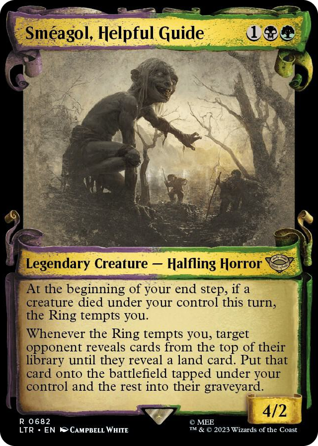 0682 Smeagol, Helpful Guide (Showcase Scrolls) R Universes Beyond: The Lord of the Rings: Tales of Middle-earth
