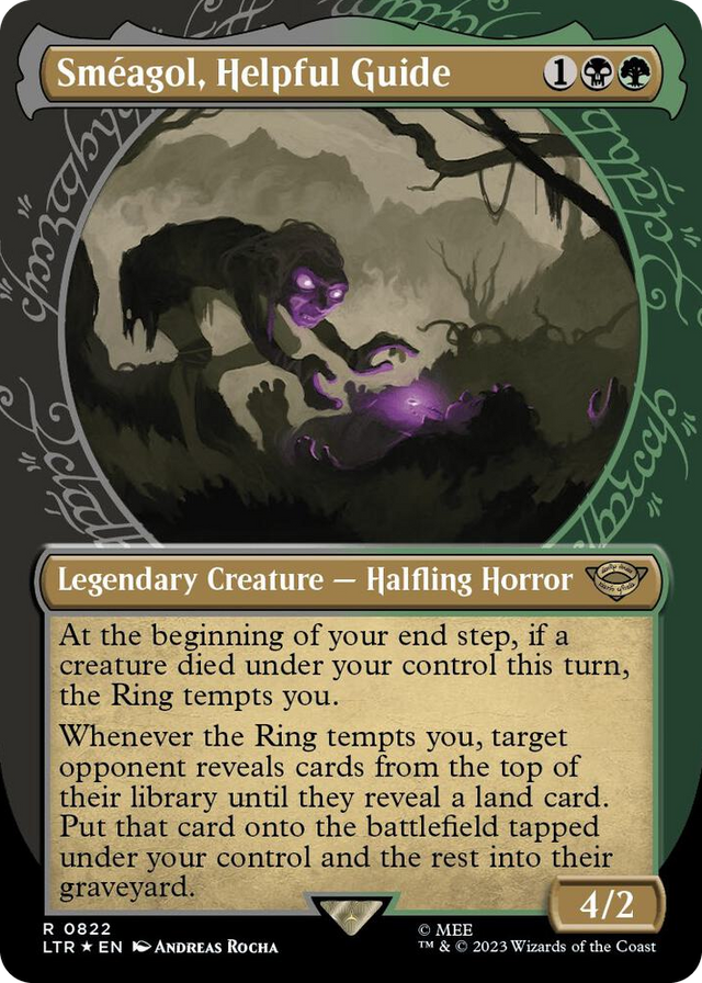 0822 Smeagol, Helpful Guide (Showcase) (Surge Foil) R Universes Beyond: The Lord of the Rings: Tales of Middle-earth
