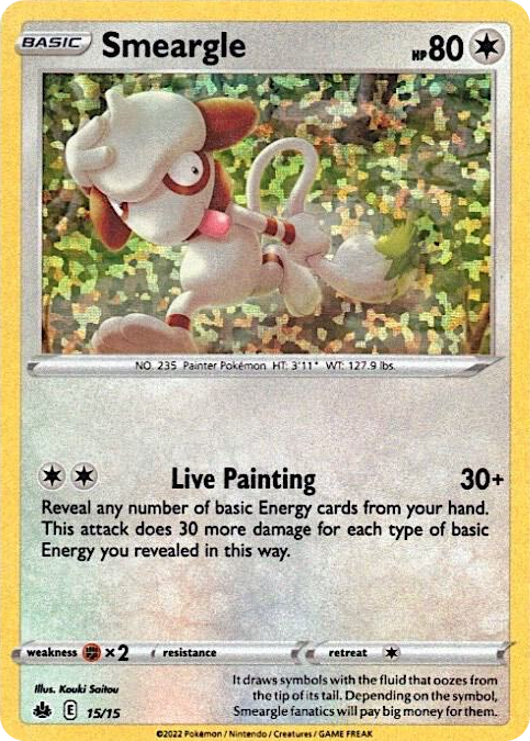 0015 Smeargle Promo McDonald's Promos 2022