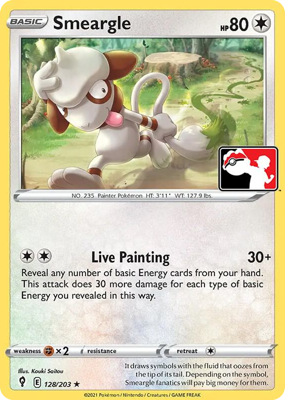 0128 Smeargle Rare Prize Pack Series Cards