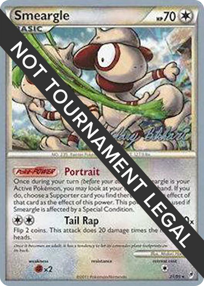 Smeargle - 2012 (Zachary Bokhari) #21 Rare - World Championship Decks Pokemon card