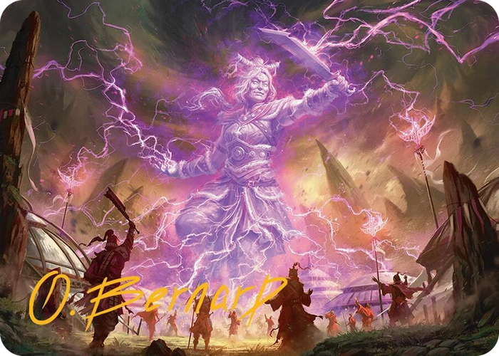 Smile at Death Art Card (4/54) (Gold-Stamped Signature) #4 S - Art Series: Tarkir: Dragonstorm Pokemon card