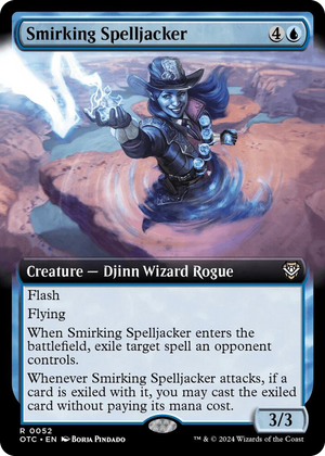 0052 Smirking Spelljacker (Extended Art) R Commander: Outlaws of Thunder Junction