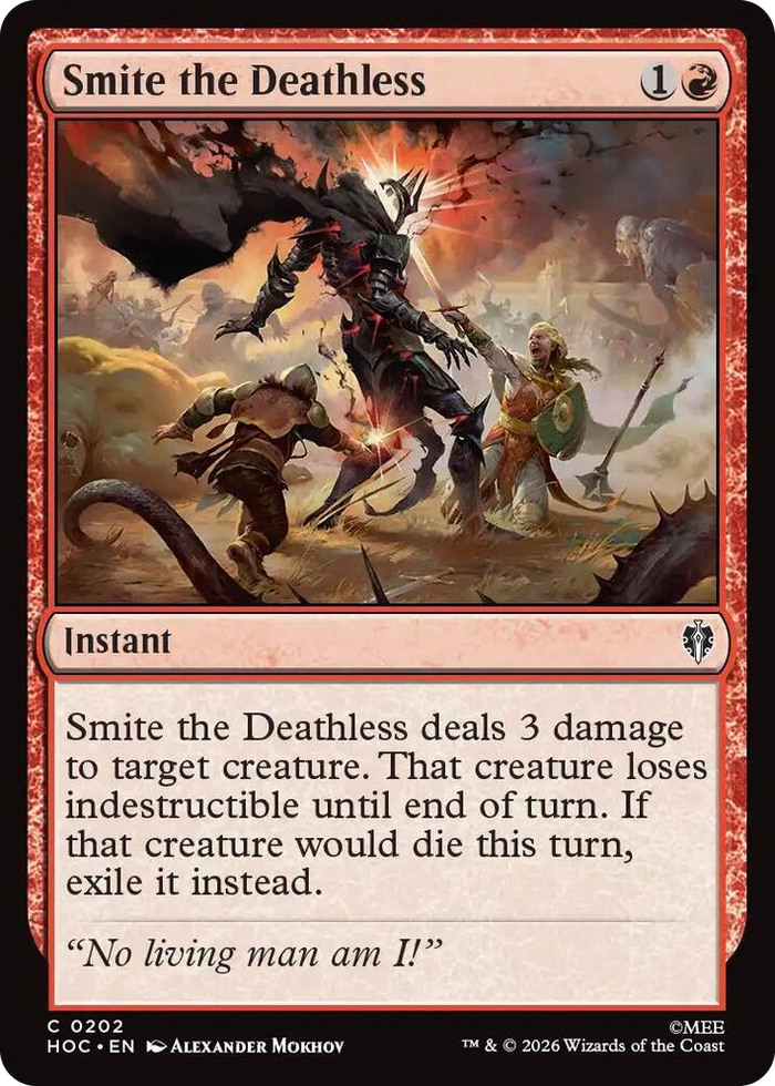 Smite the Deathless #202 C - The Hobbit: Eternal-Legal Pokemon card