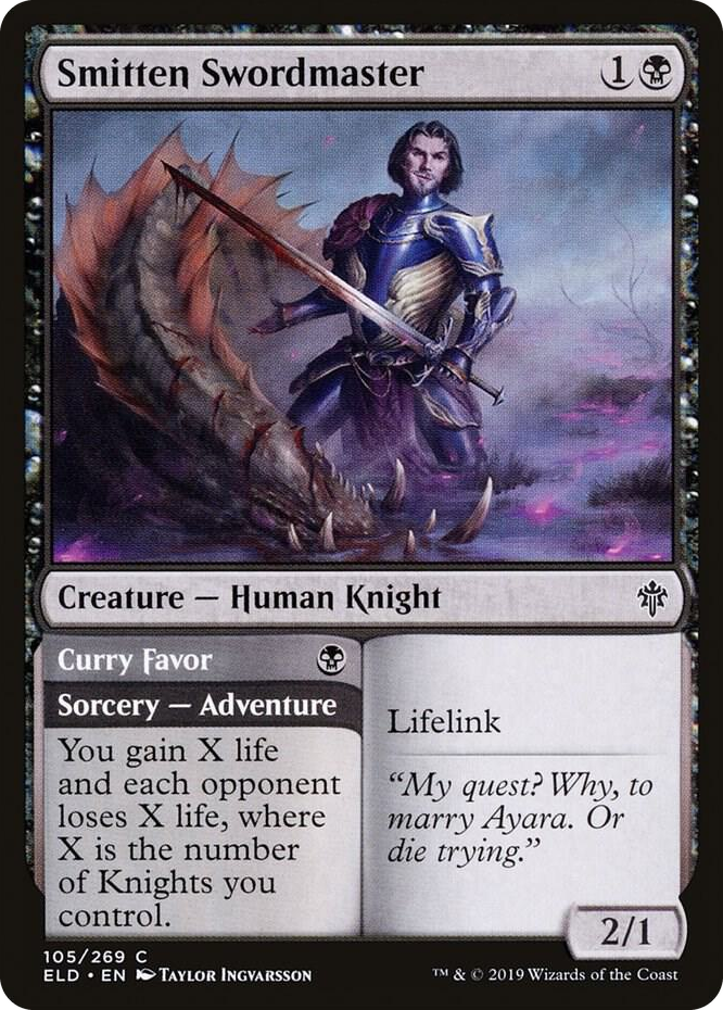 0105 Smitten Swordmaster C Throne of Eldraine