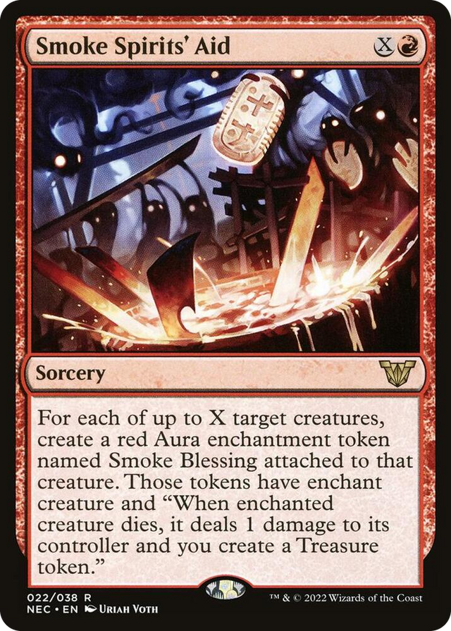 0022 Smoke Spirits' Aid R Commander: Kamigawa: Neon Dynasty