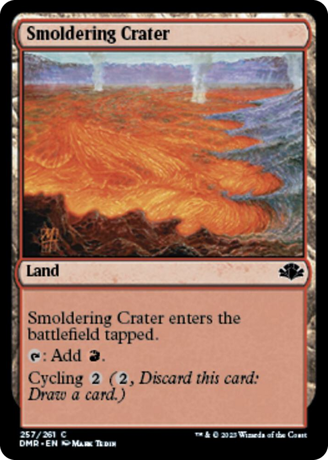 0257 Smoldering Crater C Dominaria Remastered