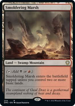 0234 Smoldering Marsh R Commander: Dominaria United