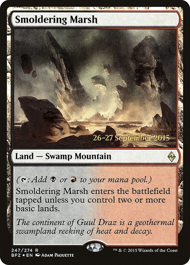 Smoldering Marsh #247 R - Prerelease Cards Pokemon card