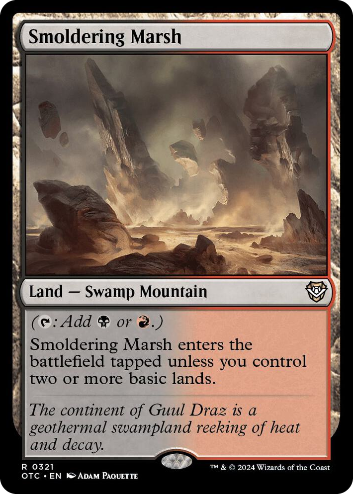 0321 Smoldering Marsh R Commander: Outlaws of Thunder Junction